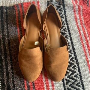 Camel Suede Flats